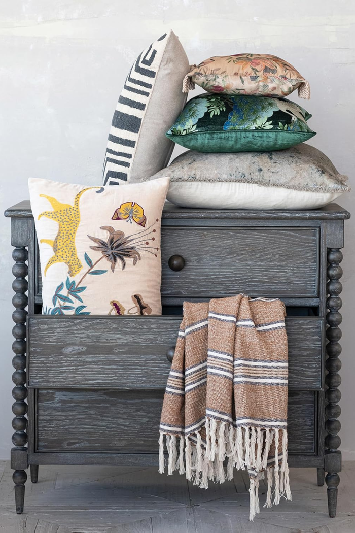 Creative-Co-Op-Labyrinth-Embroidered-Lumbar-Pillow
