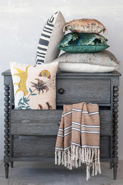 Creative-Co-Op-Labyrinth-Embroidered-Lumbar-Pillow