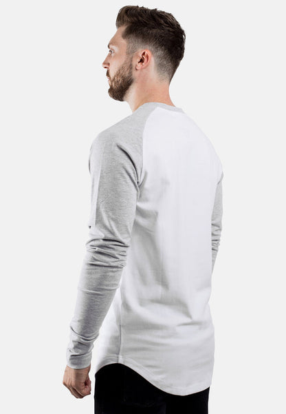 Blackskies-Longline-Baseball-T-Shirt-White-Grey-Back