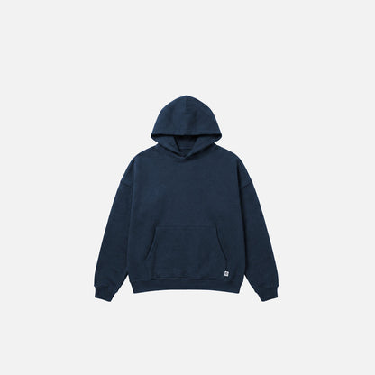 Loose Fit Cropped Hoodie | Navy