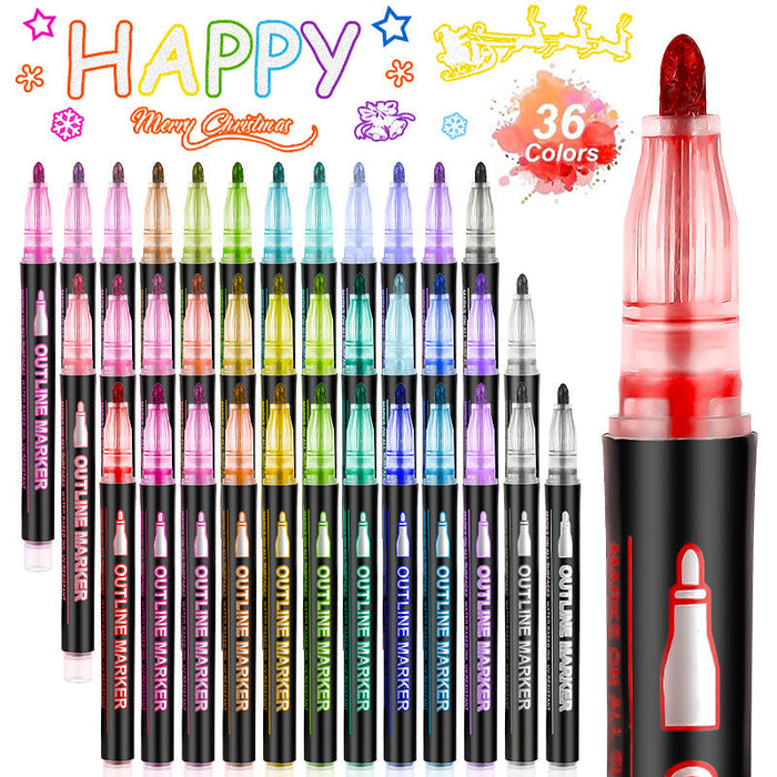🎁Loovkingitustele SOODUS 49% -🎁Valguspulgad Graffiti Pliiatsid-EE