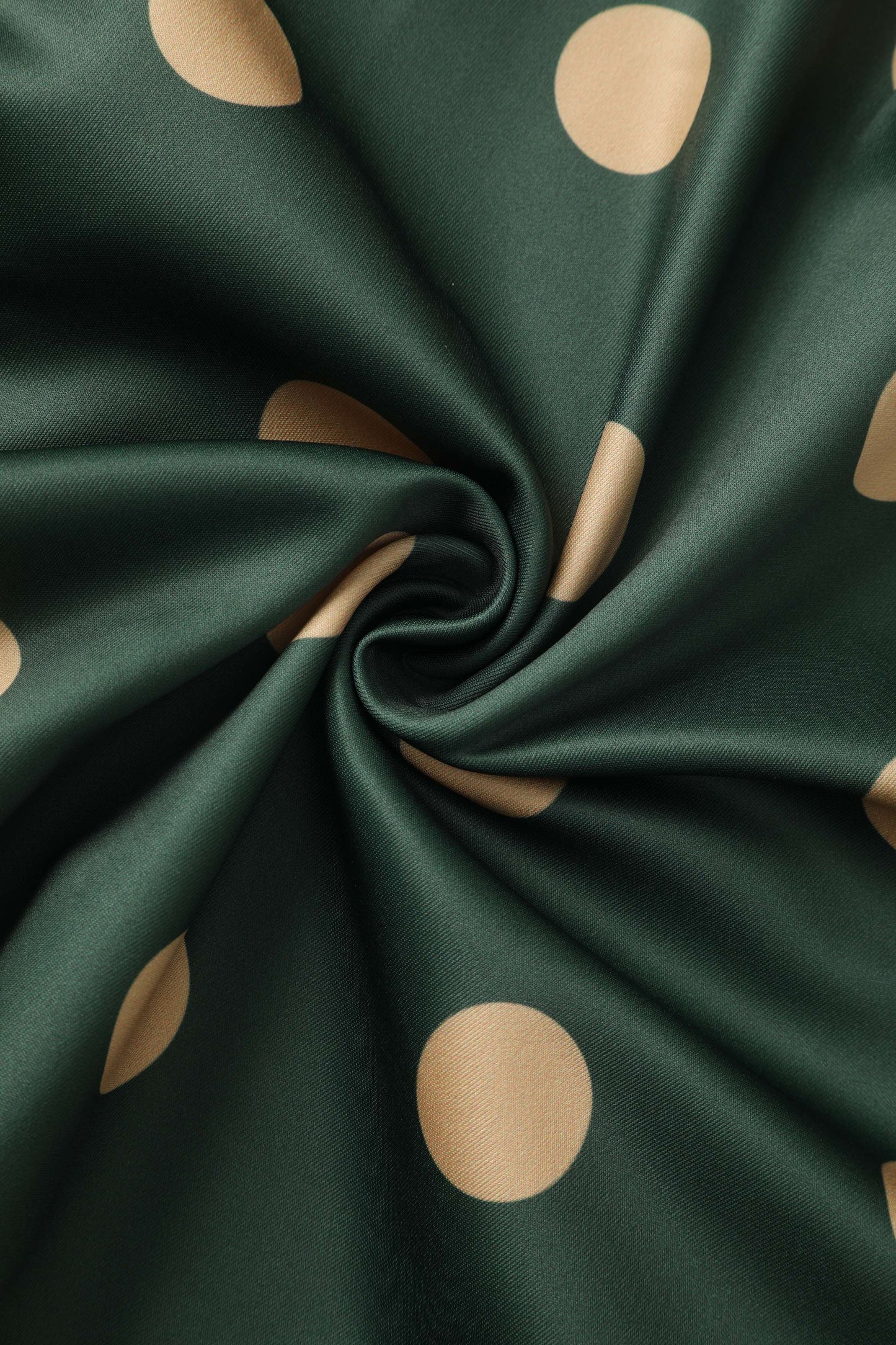 Maria Green Circle Dress With Polka Dots