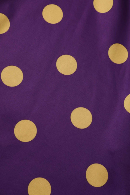 Maria Purple Circle Dress With Polka Dots