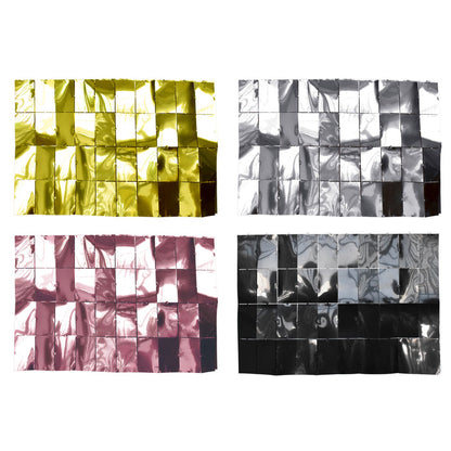 Metallic Foil Mirror Panel Backdrop, 4-Feet