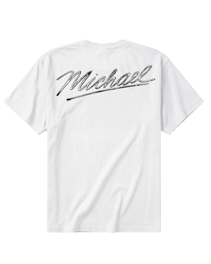 Michael Poster Tee - White