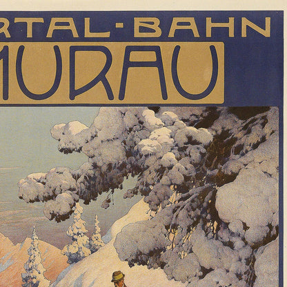 Mur Valley Travel Poster: Murtal-Bahn by Gustav Jahn