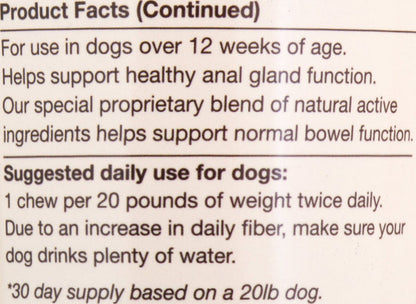 NaturVet No Scoot Dog Soft Chews 60ct