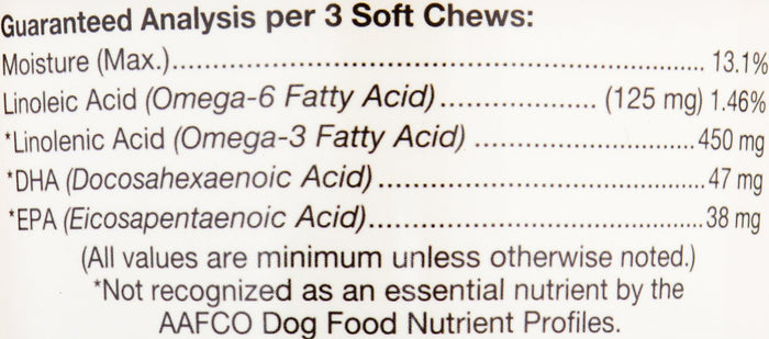 NaturVet Omega Gold Plus Salmon Oil Soft Chews for Dogs