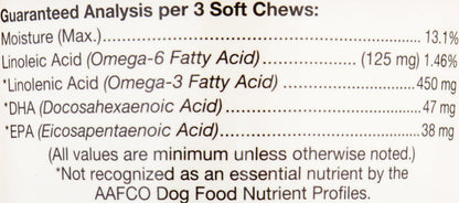 NaturVet Omega Gold Plus Salmon Oil Soft Chews for Dogs