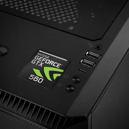 nVidia GeForce GTX 560 1"x1" Chrome Effect Domed Case Badge / Sticker Logo