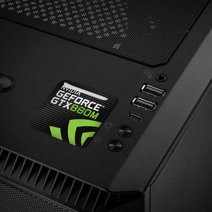 nVidia GeForce GTX 880M 1"x1" Chrome Effect Domed Case Badge / Sticker Logo