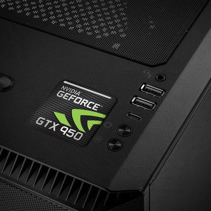 nVidia GeForce GTX 950 1"x1" Chrome Effect Domed Case Badge / Sticker Logo
