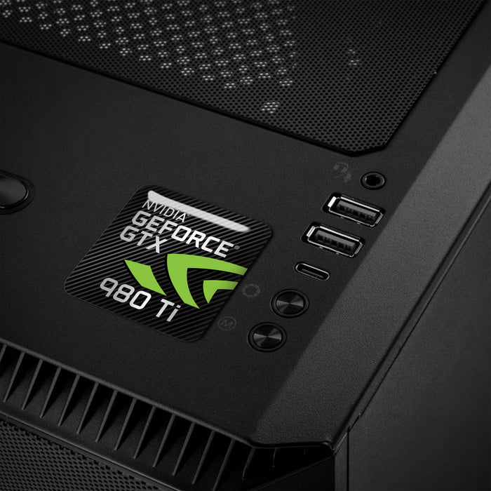 nVidia GeForce GTX 980Ti 1"x1" Chrome Effect Domed Case Badge / Sticker Logo 980 Ti