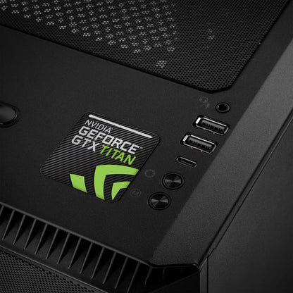 nVidia GeForce GTX TITAN 1"x1" Chrome Effect Domed Case Badge / Sticker Logo