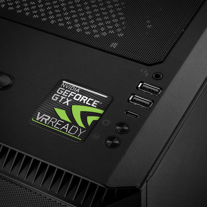 nVidia GeForce GTX VR Ready 1"x1" Chrome Effect Domed Case Badge / Sticker Logo