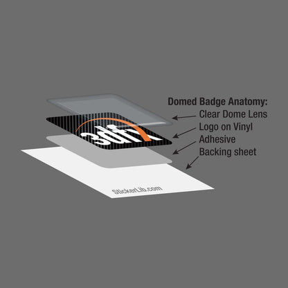 nVidia Quadro 6000 1"x1" Chrome Effect Domed Case Badge / Sticker Logo