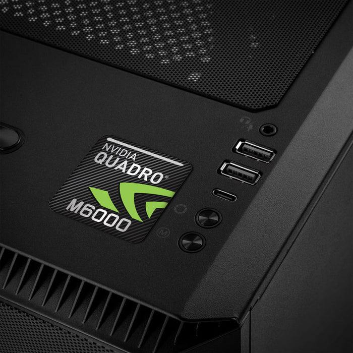 nVidia Quadro M6000 1"x1" Chrome Effect Domed Case Badge / Sticker Logo