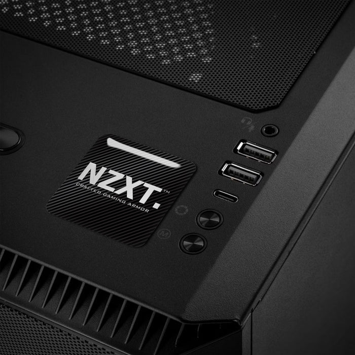 NZXT 1"x1" Chrome Effect Domed Case Badge / Sticker Logo