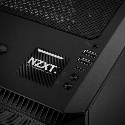 NZXT 1"x1" Chrome Effect Domed Case Badge / Sticker Logo