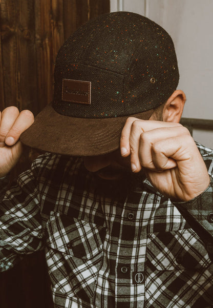 Blackskies-Obsidian-5-Panel-Cap-Baseball-Hat-Black-Speckle-Brown