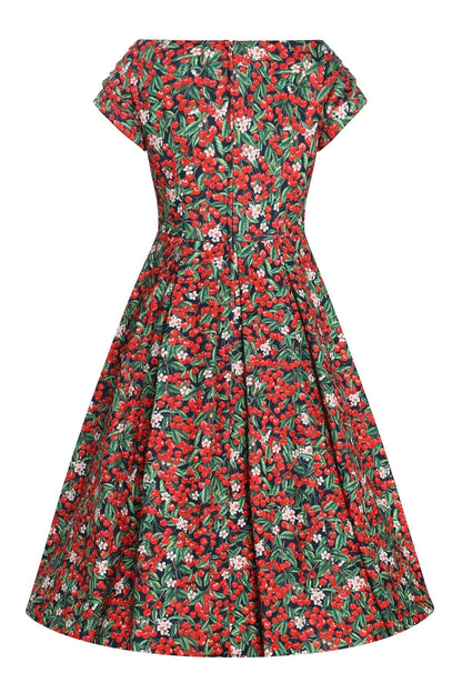 Lily Red Berry Off Shoulder Dress