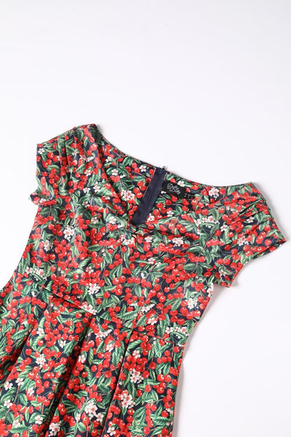 Lily Red Berry Off Shoulder Dress