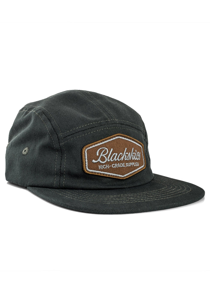 Blackskies-Oasis-5-Panel-Hat-Forest-Green-Side