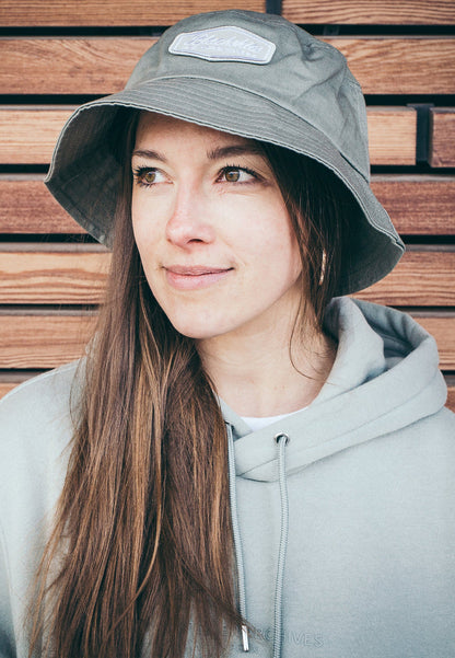Blackskies-Oasis-Bucket-Hat-Sage-Green-Grey-Fisher-Hat-Lovely-Model