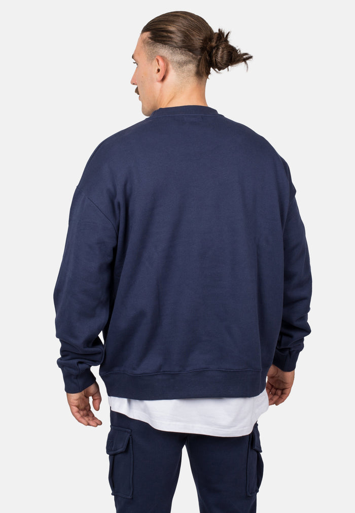 Blackskies-Unisex-Oversized-Heavyweight-Crewneck-Sweater-Navy-blue-Male-4