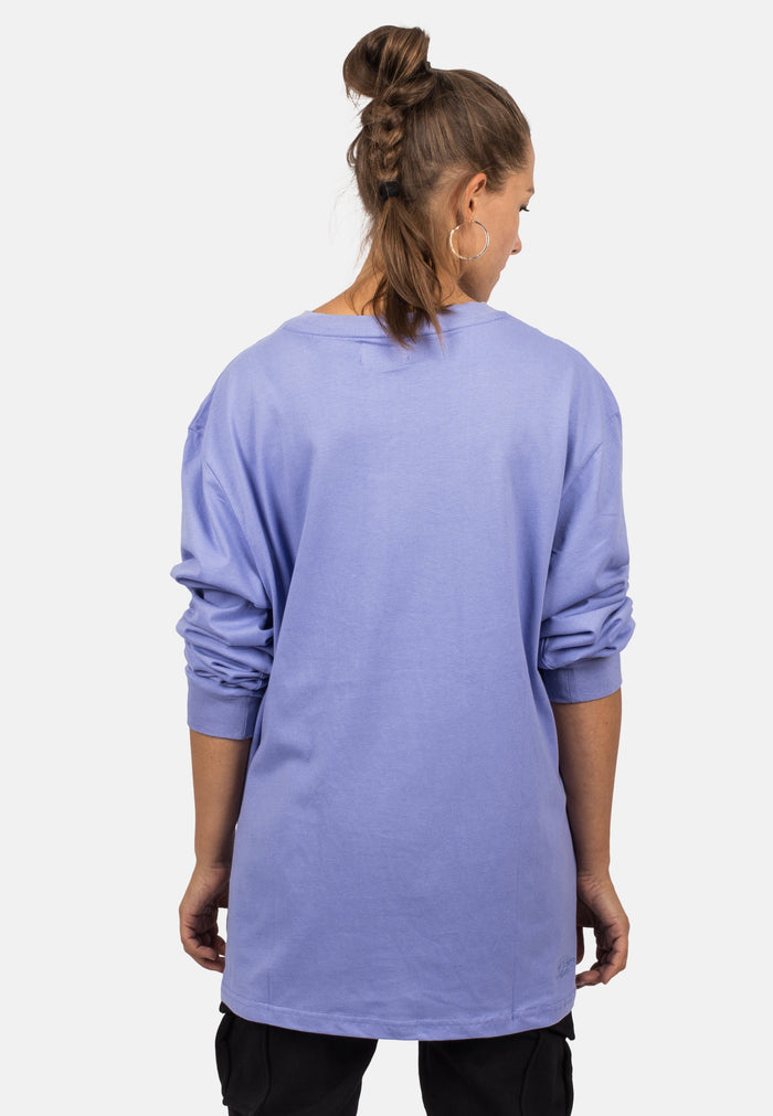 Blackskies-Unisex-Oversized-Long-Sleeve-Shirt-Lavender-Female-4