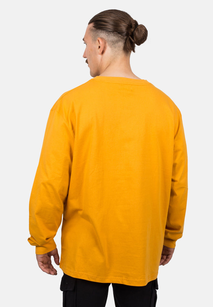 Blackskies-Unisex-Oversized-Long-Sleeve-Shirt-Mustard-Male-4