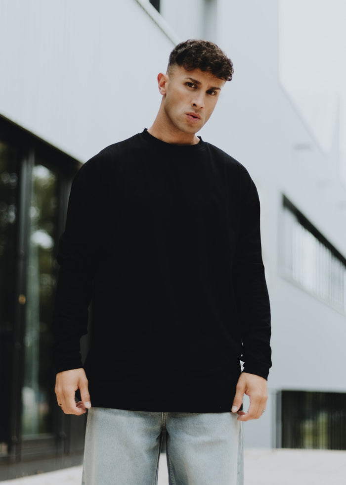 Blackskies-Oversized-Long-Sleeve-T-Shirt-Black-Men-Model-4