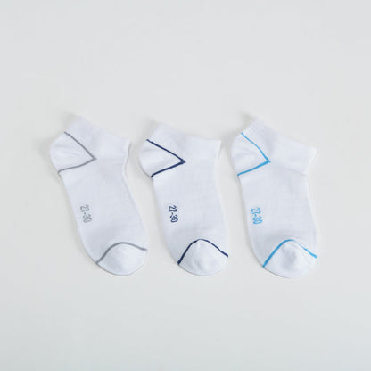 Pack 3x calcetines tobilleros blancos MKL