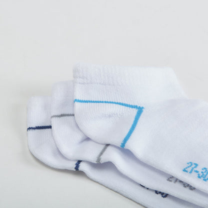 Pack 3x calcetines tobilleros blancos MKL