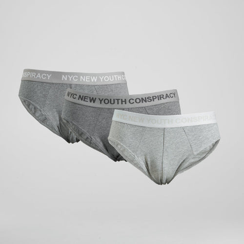 Pack x3 slips hombre multi gris