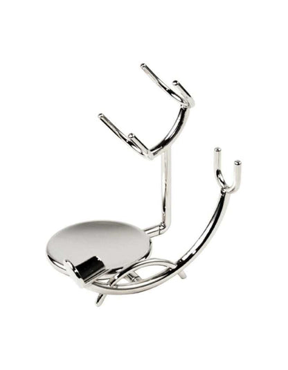 Chrome Razor & Brush Stand
