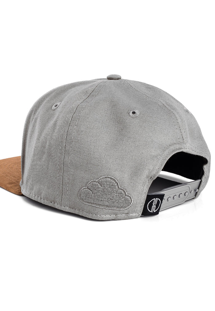 Blackskies-Pathfinder-Snapback-Cap-Grey-Beige-Back