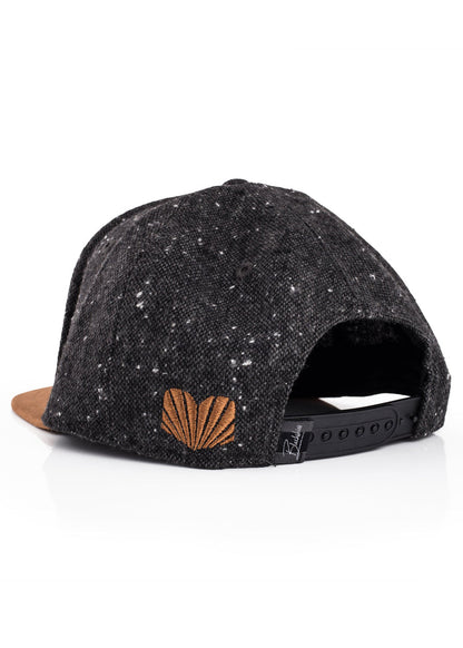 Blackskies-Port-Dover-Snapback-Cap-Black-Speckle-Beige-Suede-4