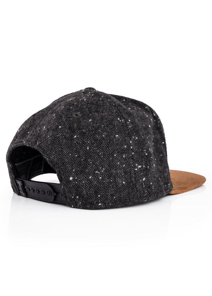 Blackskies-Port-Dover-Snapback-Cap-Black-Speckle-Beige-Suede-5