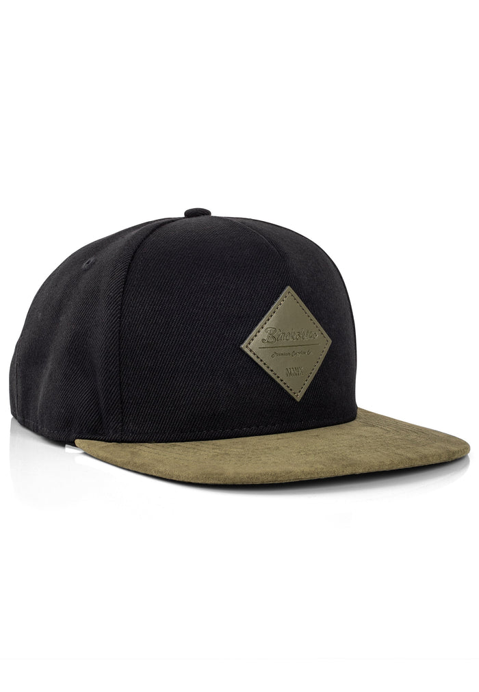 Blackskies-Port-Huron-Snapback-Cap-Black-Olive-Baseball-Hat-Mens-Side