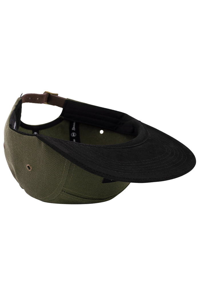 Port-Louis-5-Panel-Cap-Olive-Suede-Bottom