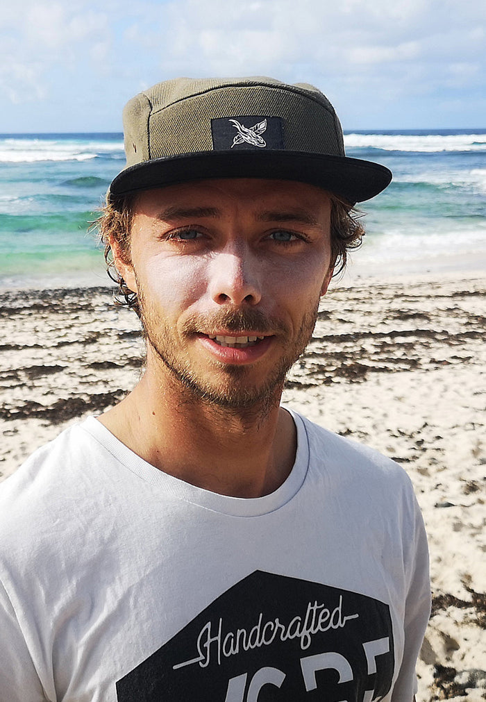 Blackskies-Port-Louis-5-Panel-Cap-Green-Black-Suede-1x1