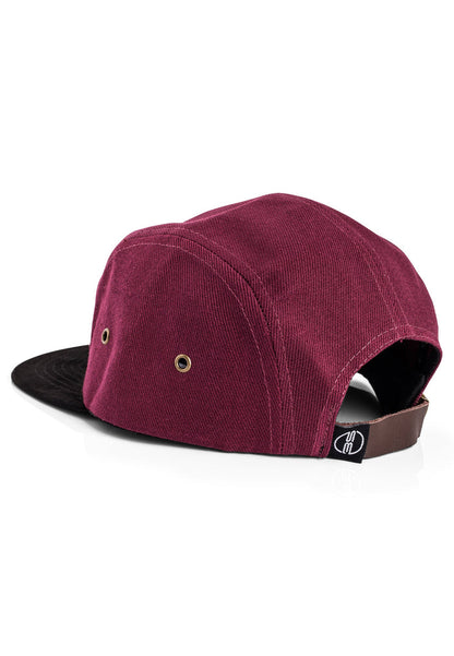 Blackskies-Port-Townsend-5-Panel-Cap-Black-Maroon-Camp-Hat-Back