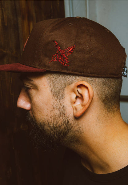 Blackskies-Port-Vila-Snapback-Cap-Suede-Purple-Model