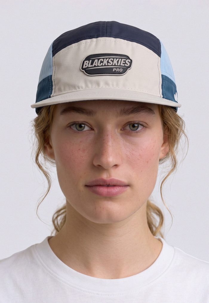 Pro Aero Running Cap Beige-Blue