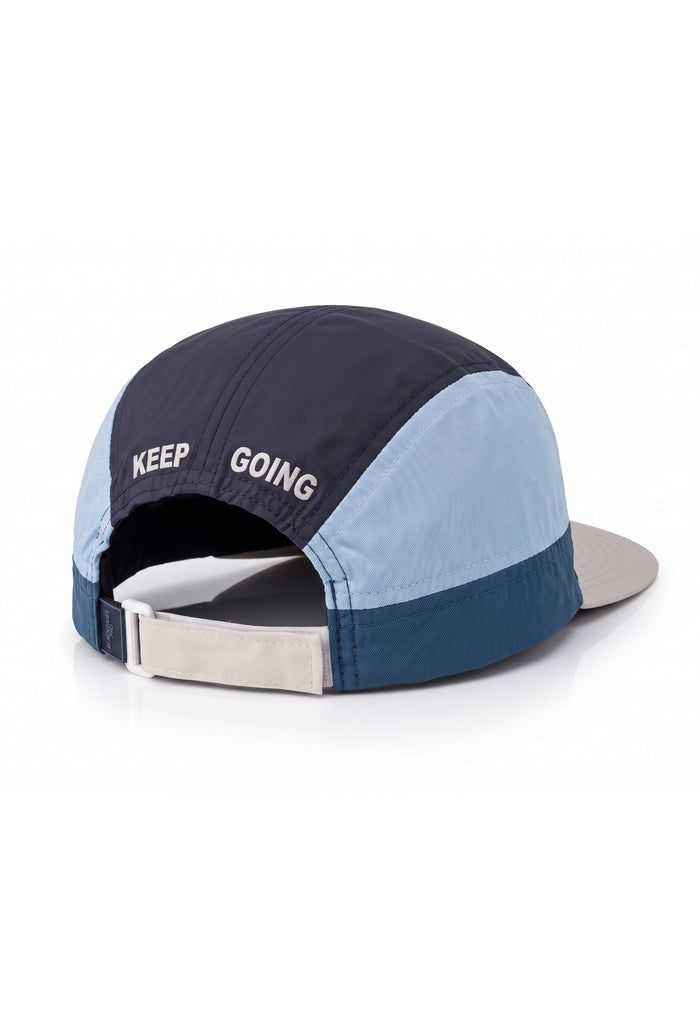 Pro Aero Running Cap Beige-Blue