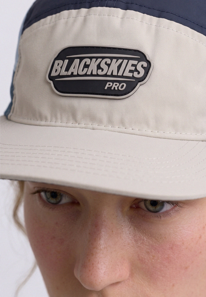 Pro Aero Running Cap Beige-Blue
