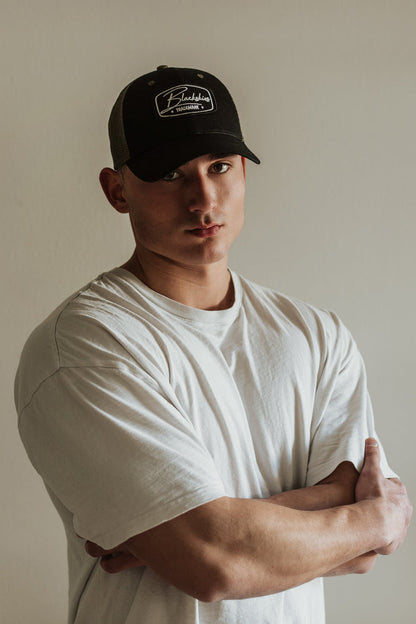 Blackskies-Race-Baseball-Cap-Black-Olive-Model-2