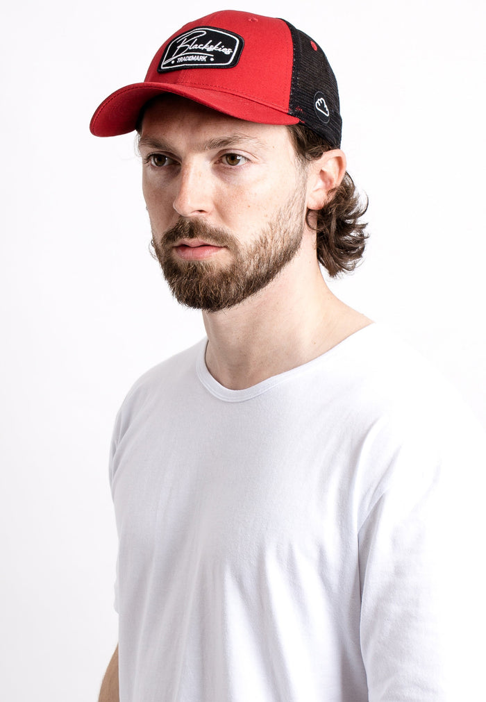Blackskies-Razor-Baseball-Hat-Maroon-Black-Maroon-Snapback-Trucker-Mesh-Model-2