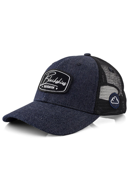 Blackskies-Razor-Trucker-Cap-Denim-Black-Baseball-Hat-Snap